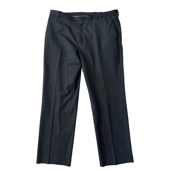 charcoal Banana‎ Republic 2pc Pant Suit all season wool tailored slim fit 44 L - Picture 13 of 16